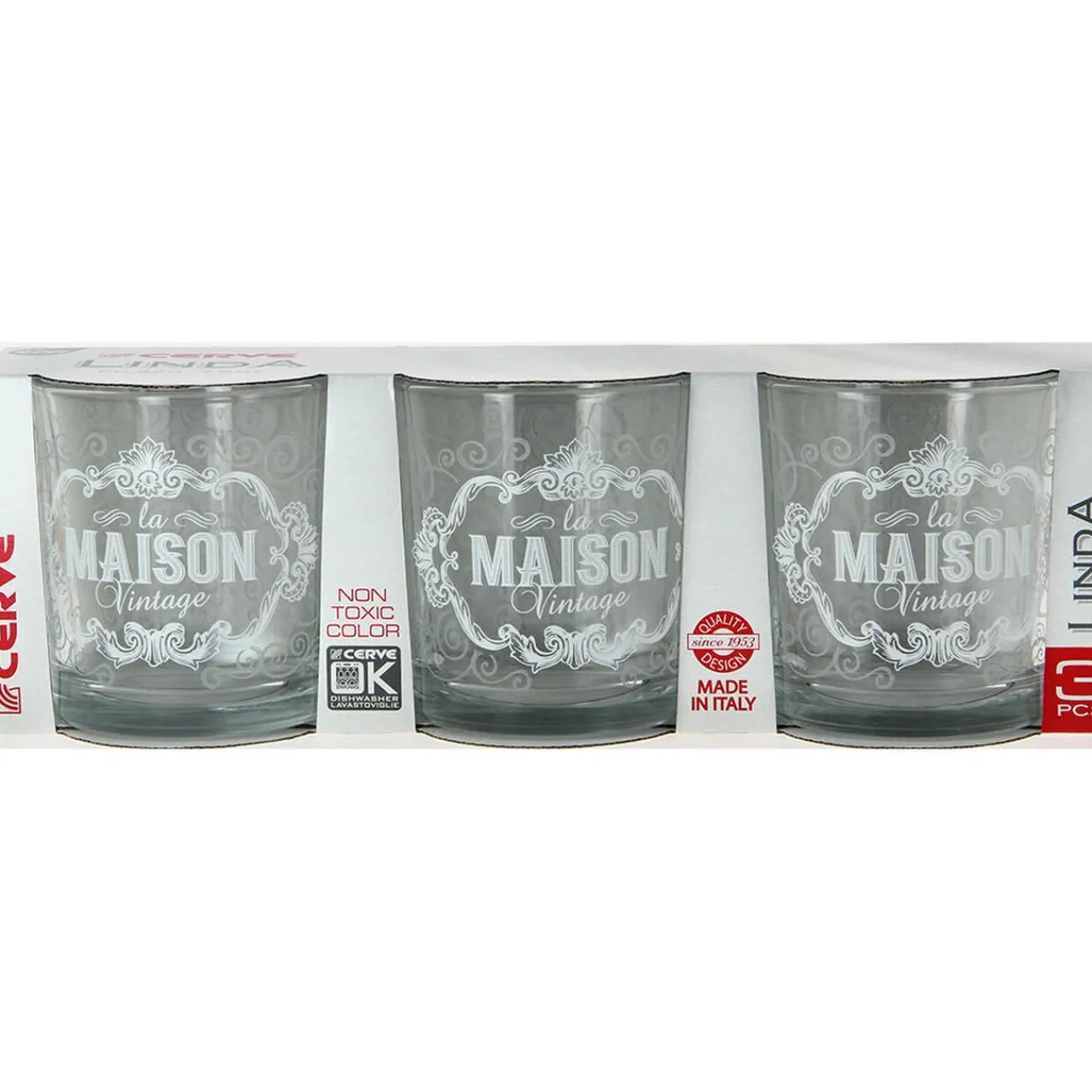 Verre bas la maison vintage x 3|Gifi Sale