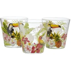 Verre bas Nadia Jungle x 3 Vaisselle Et Accessoires De Table