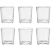 Verre bas transparent martelé 28cl x6|Gifi Best