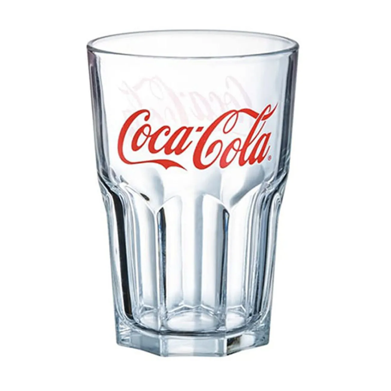 Verre Coca-Cola transparent et rouge 40 cl|Gifi Discount