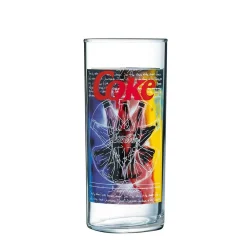 Verre Coca-Cola tubo motif coloré 27 cl|Gifi Best