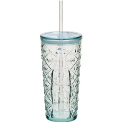 Verre Coca-Cola verre transparent avec couvercle et paille Vaisselle Et Accessoires De Table