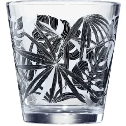 Verre conique bas motif feuillage 25,5 cl x3|Gifi Clearance