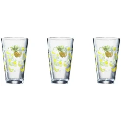 Verre conique haut motif exotique 32,5 cl x3|Gifi New