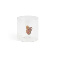 Verre décor écureuil 350ml Ø8xH8,5cm|Gifi Online