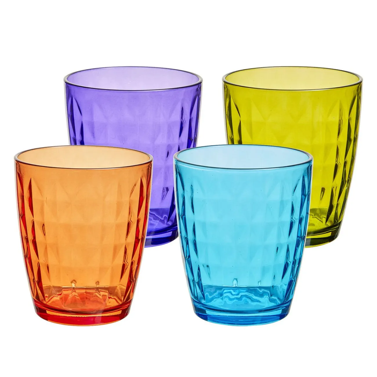 Verre gobelet coloré uni x 4|Gifi Online