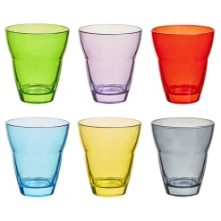 Verre gobelet jazz empilable uni coloré x 6|Gifi Clearance