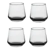 Verre gobelet transparent anthracite x4|Gifi New