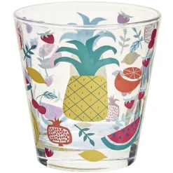 Verre gobelet transparent déco fruits exotiques x 3|Gifi Outlet