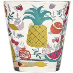 Verre gobelet transparent déco fruits exotiques x 3|Gifi Outlet