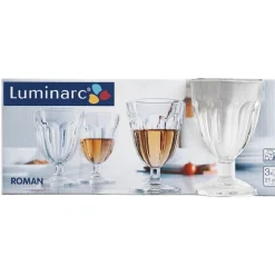 Online Verre haut à pied transparent haut Luminarc x3 Vaisselle Et Accessoires De Table