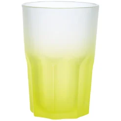 Verre haut effet givré jaune fluo 40 cl - Frozen|Gifi Clearance