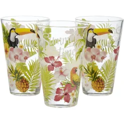 Verre haut Nadia Jungle x 3|Gifi Discount