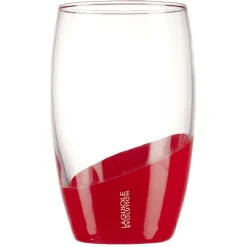 Verre Laguiole Evolution grand modèle transparent et rouge 36,5 cl|Gifi Clearance