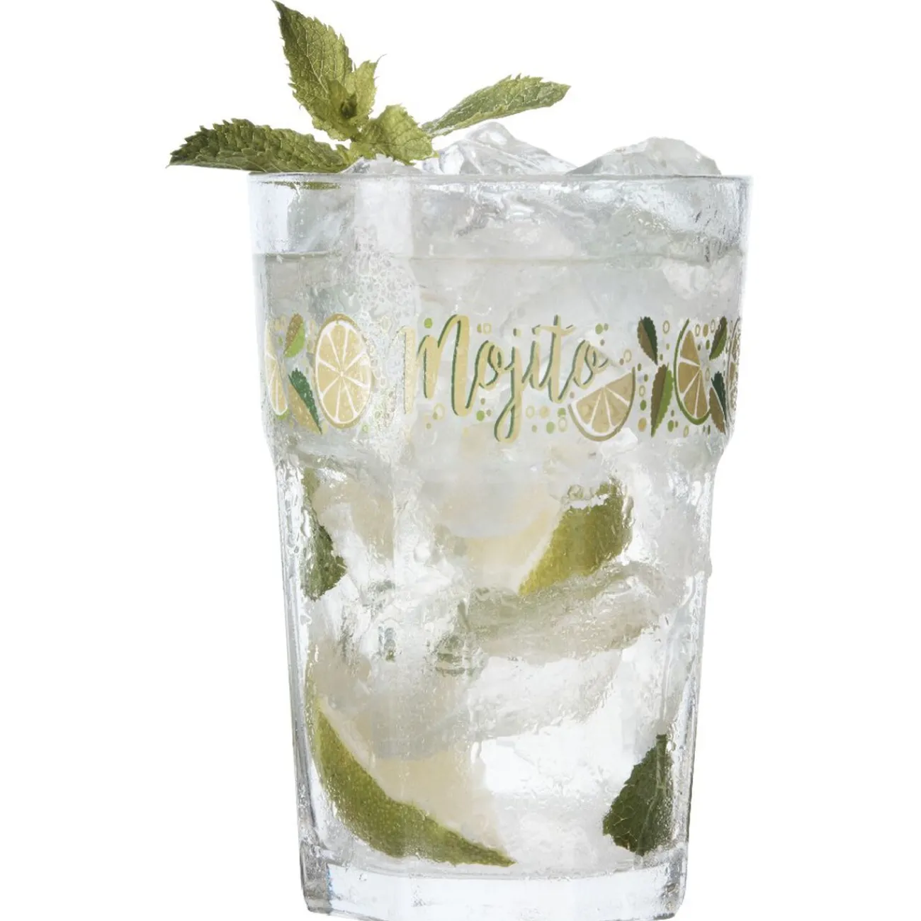 Verre Mojito transparent inscription et motif citron x2|Gifi Discount