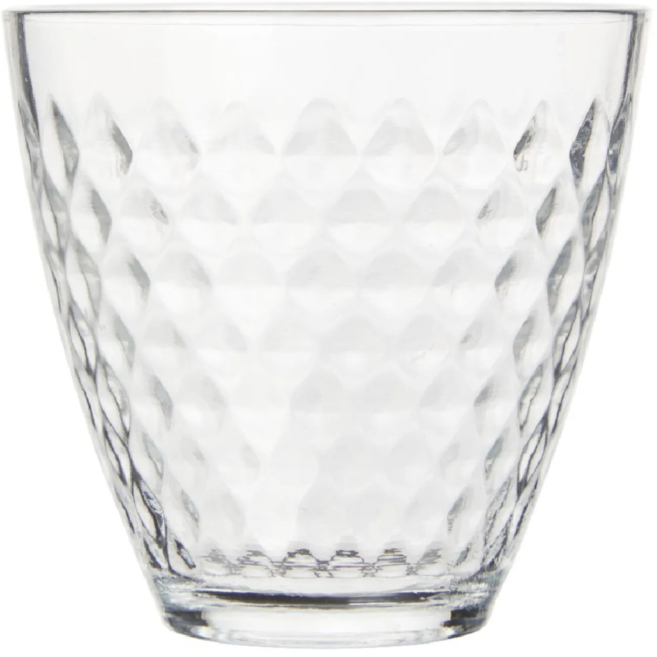 Verre transparent design point relief 25 cl x12|Gifi Hot