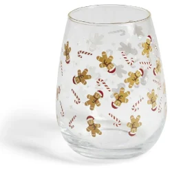 Verre transparent motif Noël doré 46cl - 2 modèles|Gifi Online