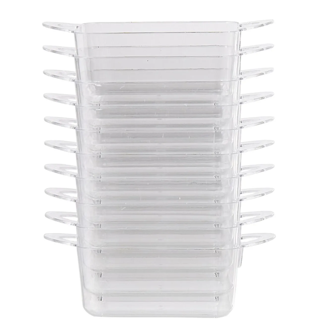 Verrine rectangulaire en plastique réutilisable x10|Gifi Outlet