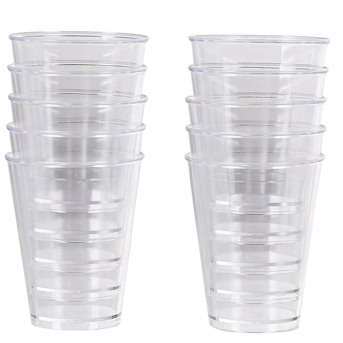 Verrine ronde haute en plastique réutilisable x10 Vaisselle Et Accessoires De Table