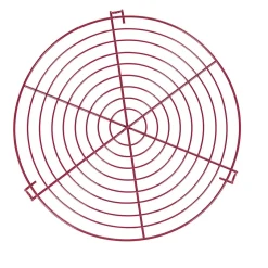 Volette à gâteau ronde en métal rose Préparation Culinaire