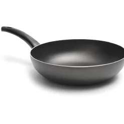 Sale Wok antiadhésif 28 cm noir Cuisson