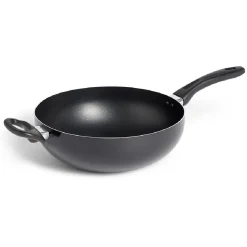 Wok tous feux sauf induction aluminium noir Ø28cm Cuisson