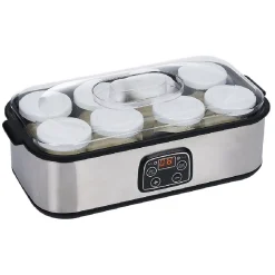 Sale Yaourtière 8 pots en aluminium gris Petit Électroménager